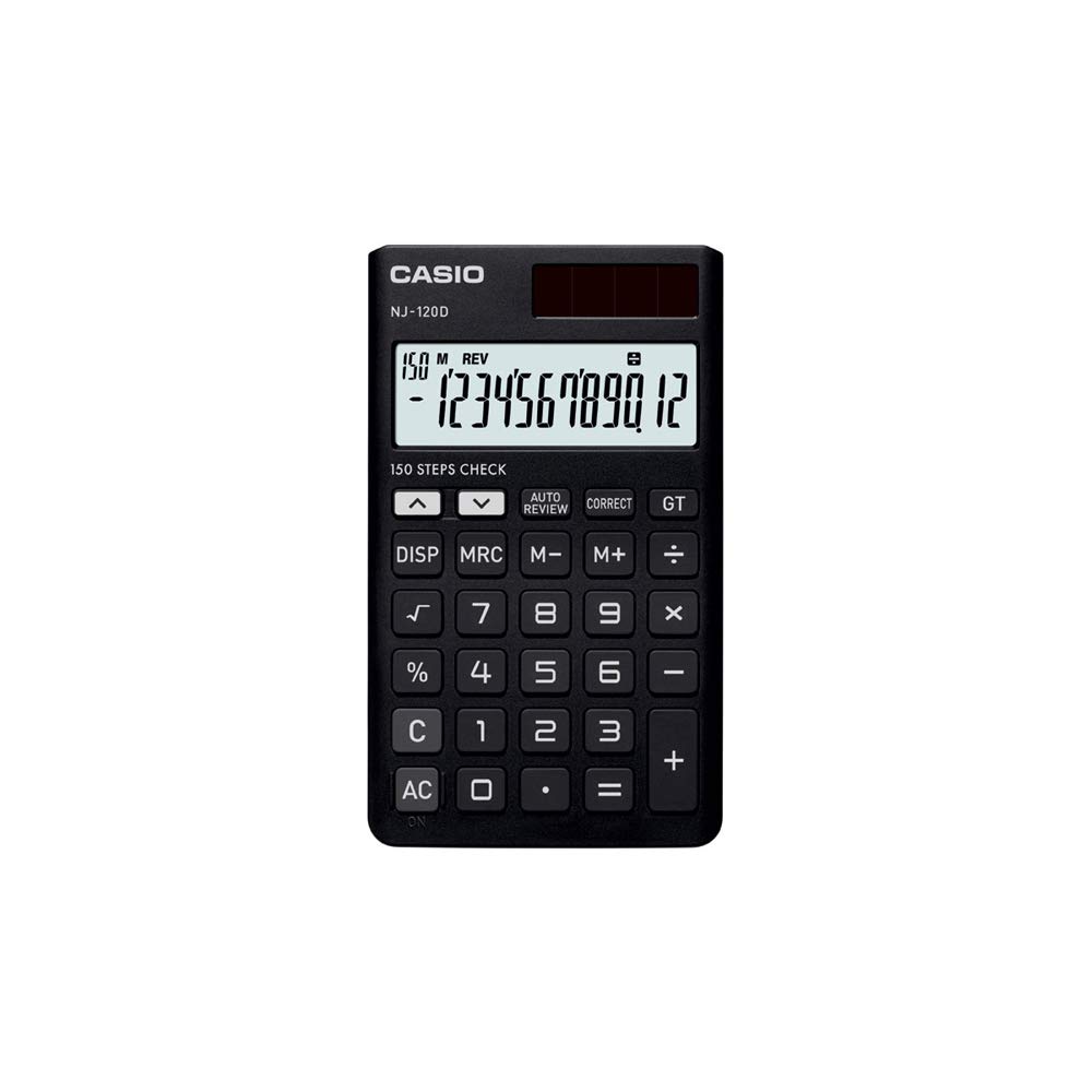 Casio NJ-120D-BK Portable Calculator